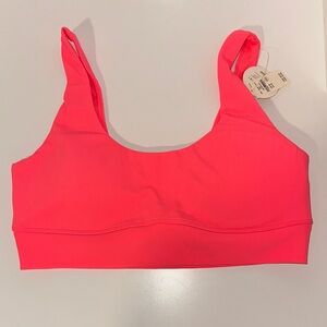 NWT Aerie Neon Vibrant Pink Sports Bra Size Medium